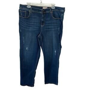 Chico's Ankle Light Distressing Jeans Chico's Size 3 - US Size XL/16